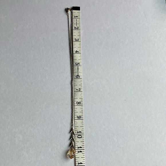 Gerard Yosca Glass Crystal Pendant Dangle Necklace - Picture 13 of 15